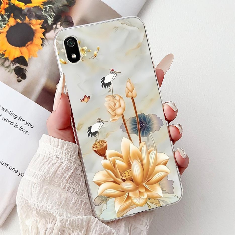 For Xiaomi Redmi 7A Case Redmi7 Luxury Fashion Painted Cover Soft Silicone Phone Case For Xiaomi Redmi 7 7A Redmi7A Fundas Coque