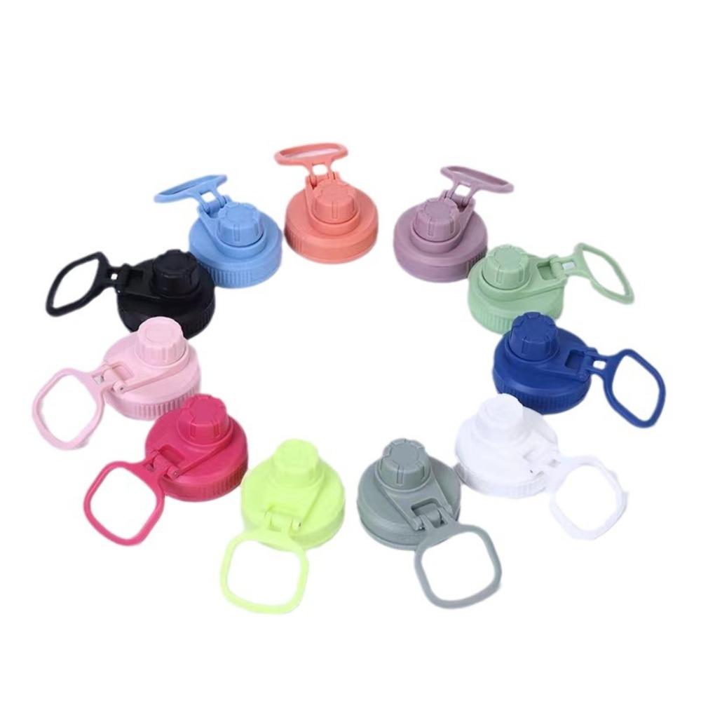 Cup Lid for Tumbler Water Bottle Handle Cover Tumbler Accessories 12oz-64oz Colored PP Plastic Sports Portable Bottle Lid