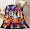 Christmas Football Celebration Personalized Name Blanket Throw Customizable Blanket Comfortable for Office Chair Bedding Sofa Office