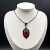 Gothic Mirror Crystal Time Gem Necklace: European & American Trendy Pendant