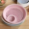 Kitchen Tableware Duallayer Wheat Straw Disc Tool Spices Dish Fruit Bowl Dumplings Dish Tableware Snack Dipping Saucer Plate