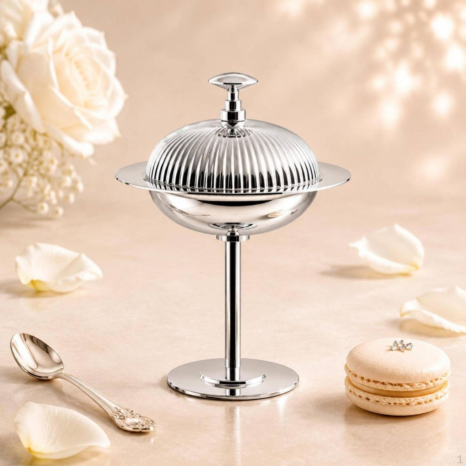 Domed Dessert Server MirrorPolished Pedestal Serving