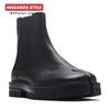 Buty Tabi dla mężczyzn i kobiet styl dla par wysokie buty za kostkę buty skórzane buty z dzielonym palcem styl brytyjski krótkie botki Chelsea