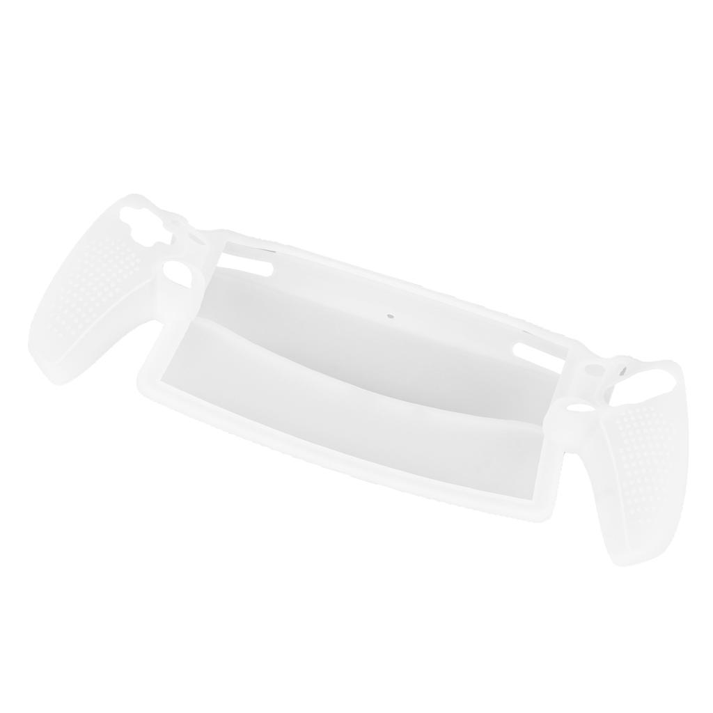 Game Console Silicone Case Professional Scratch Proof Shockproof Protective Case for PS5 Portal Remote Player White