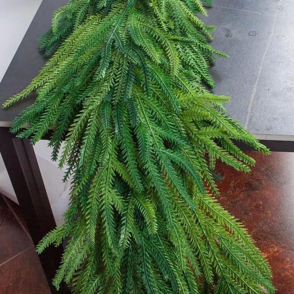 Real Touch Realisticl Green Garland 1.5M Artificial Pine Tree Decor  Holiday Decoration