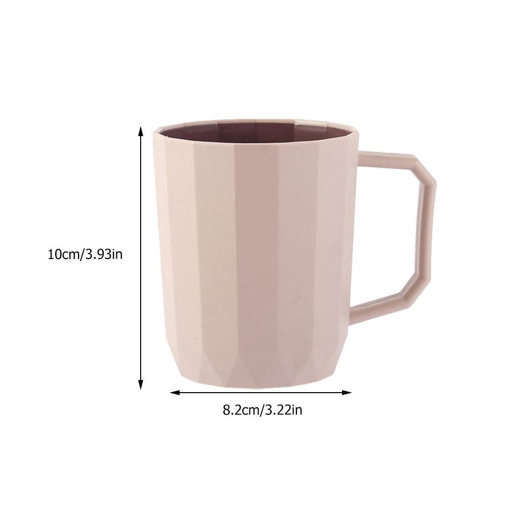 2Pcs Toothbrush Cup Simple Stylish Plastic Washing Cup Travel Tooth Mug Household Student Mouthwash