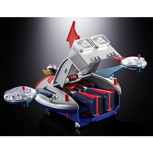 TAMASHII NATIONS Chogokin UFO Robot Grendizer Deluxe Grendizer & UFO Spazer, approximately 135mm & 120mm, die-cast, ABS & PE pre-painted action figure