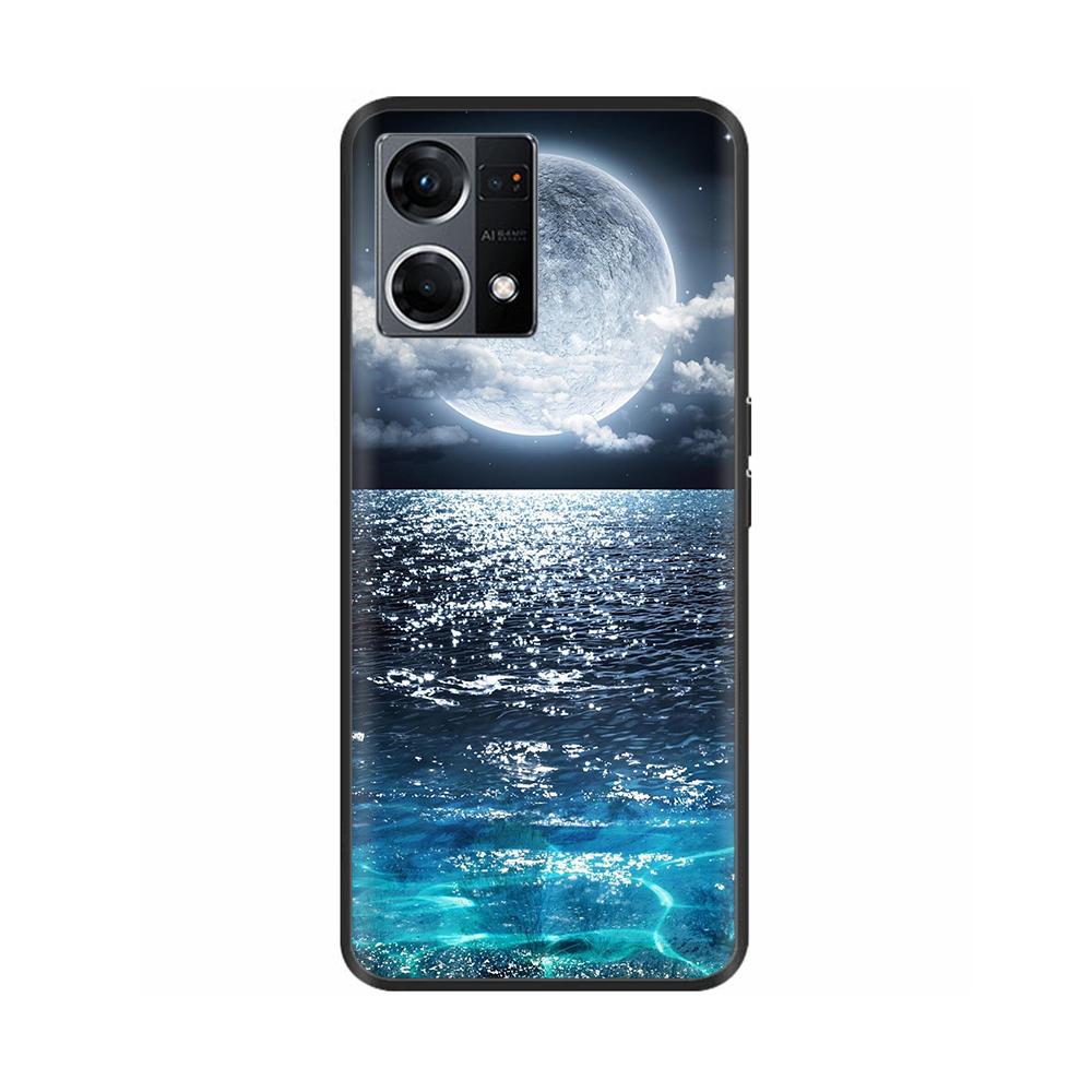 Hülle für Oppo Reno7 4G Hülle Reno7 Silikon Weich Stoßfest TPU Rückseiten für OPPO F21 Pro Reno 7 4G Hülle Schwarze Bumper Fundas