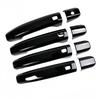 Door Handle Cover Glossy Black Carbon Fiber Chrome Trim Styling Accessories For Chevrolet Silverado GMC Sierra 2015-