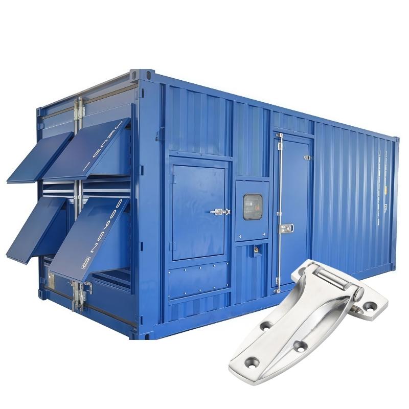 Hochbelastbares Edelstahl-Gefriertürscharnier, ideal für LKW-Container, mit 180-Grad-Drehung, geräuscharm