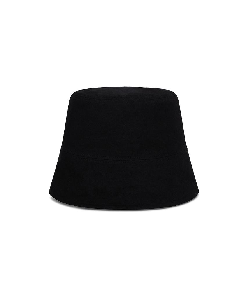 Bajal Va Curved 3D Logo Drop Bucket Hat Black