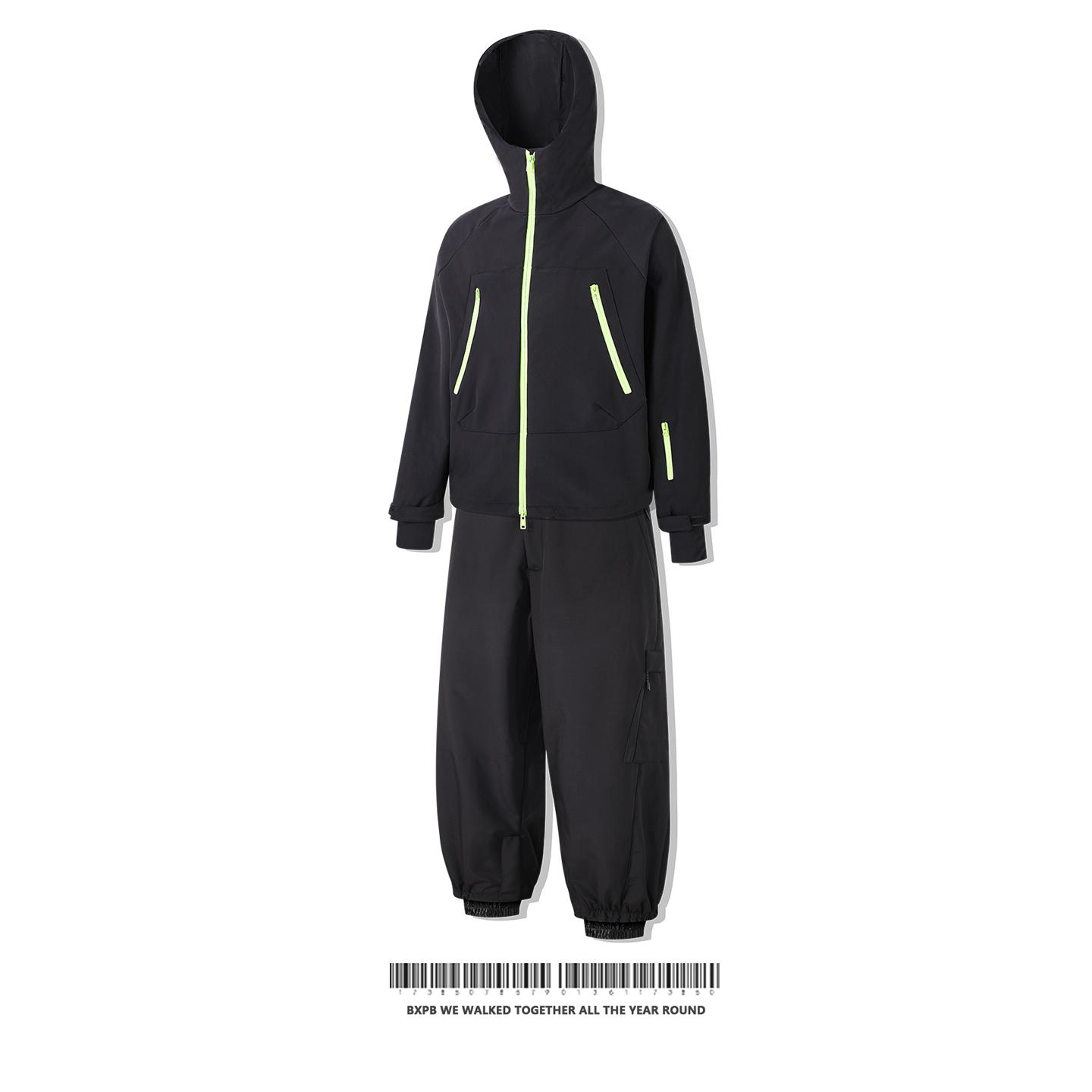 

Winter Skiing Outfit Set Men s Women s Outdoor Climbing Jaet Waterproof Snowboard Pants Skiing Top Long Sve Long Pants L