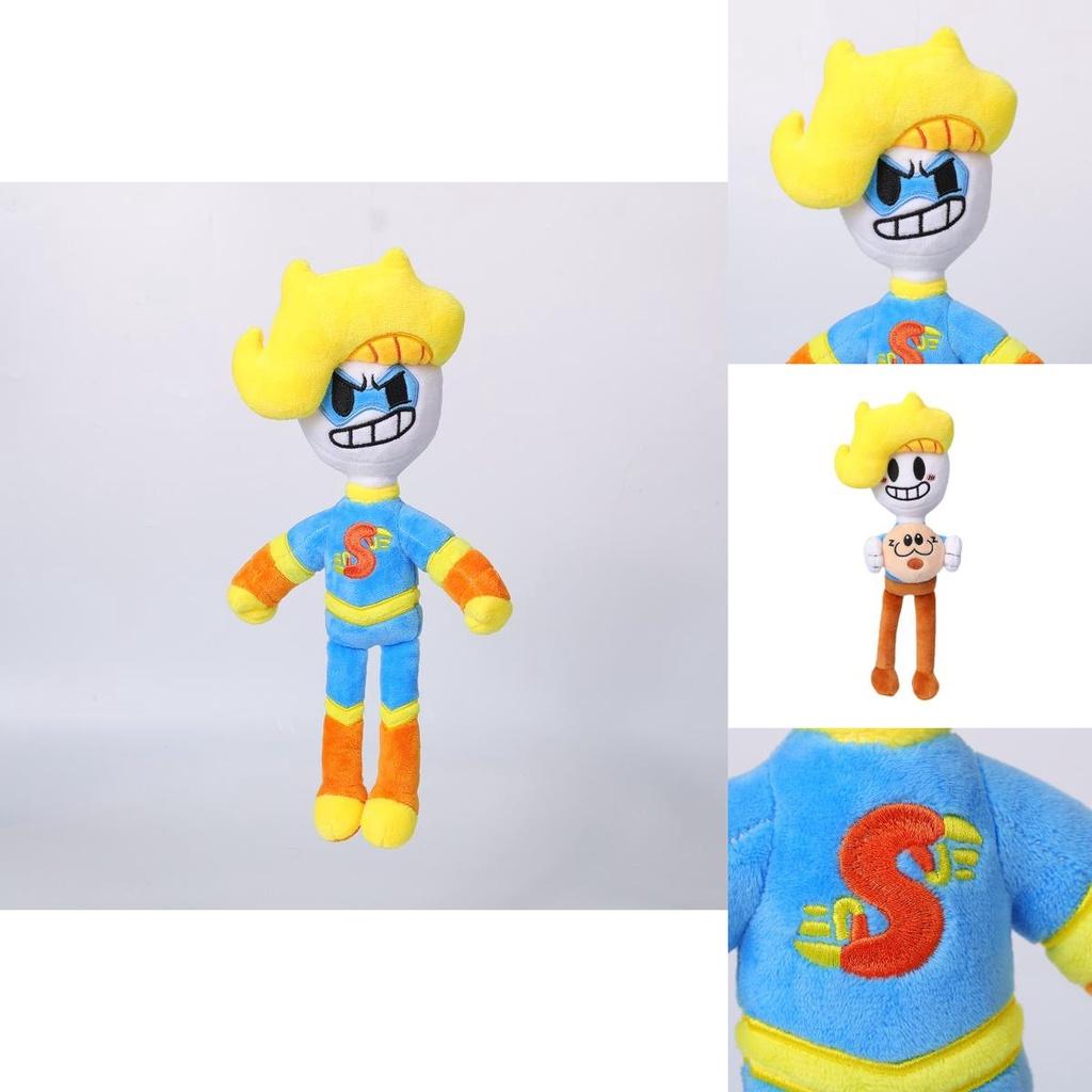 Peluche Supereroe Bryson And Ham Giocattolo di Peluche con Opzioni di Colore Marrone e Blu