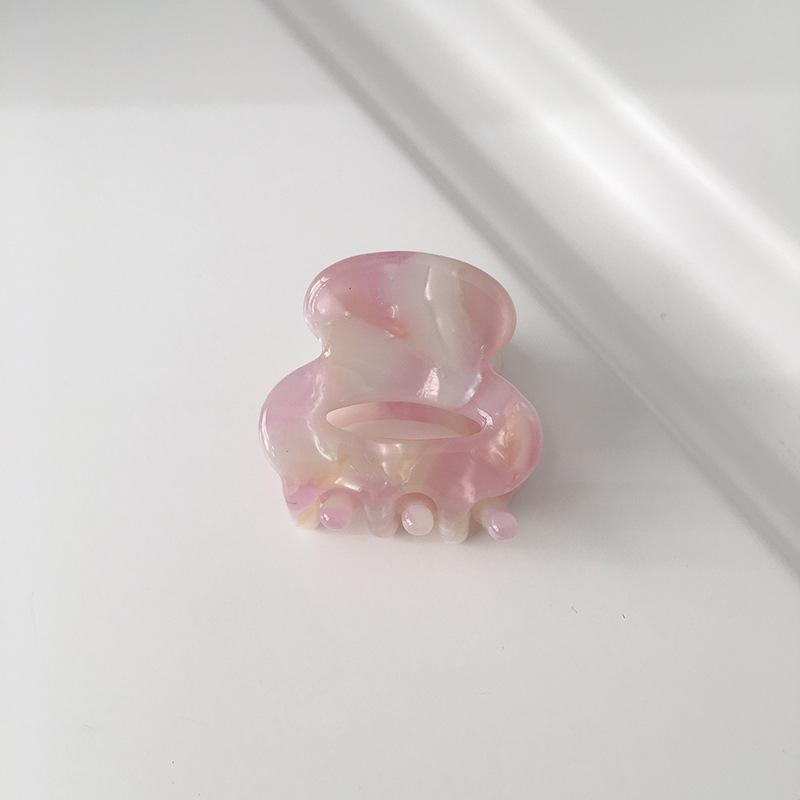 

Мини Геометрическая Уникальная Заколка-Краб Для Волос В Красивом Темном Мраморно-Сером Цвете Для Любителей Моды Light Purple