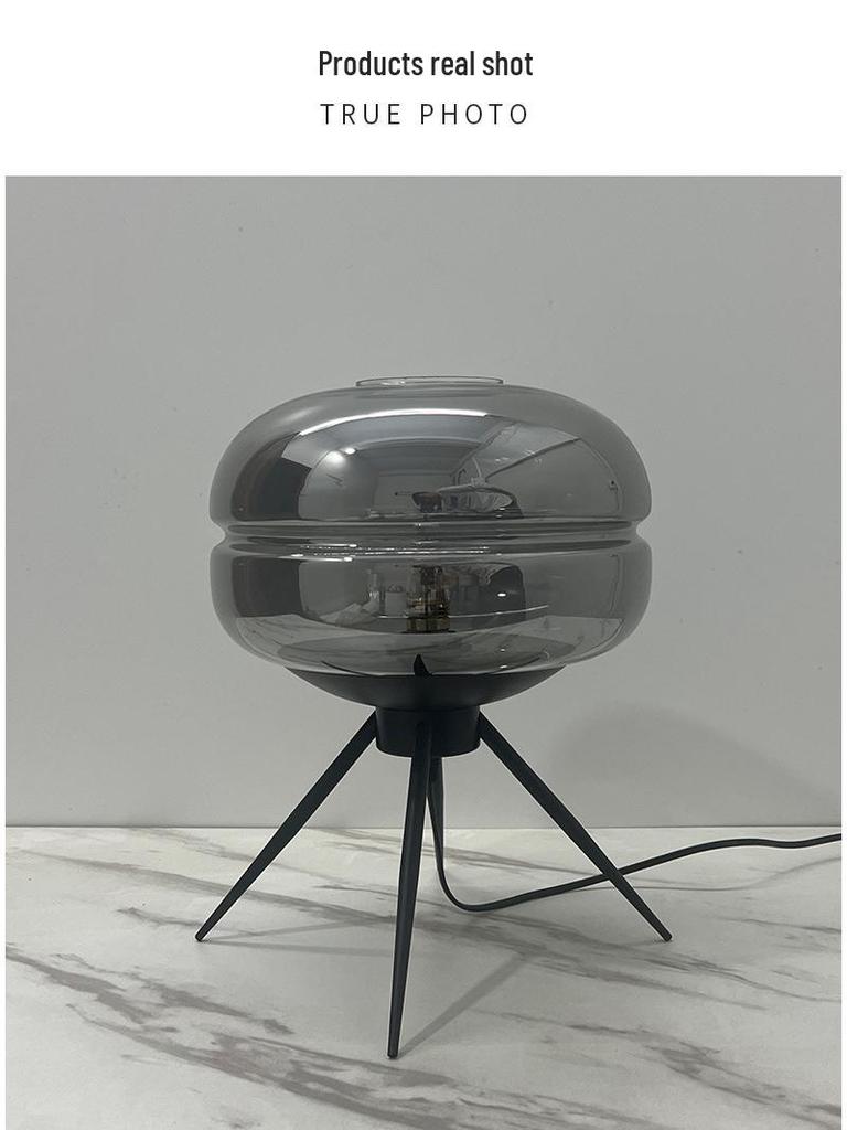 Nordic Modern Glass Table Lamp - Creative, Decorative Lighting for Living Room, Bedroom, or Bedside.