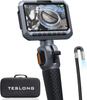 Teslong Adjustable Tip Bidirectional Industrial Endoscope Camera with IPS IP67 Waterproof Inspection 32G SD HD Digital LED Inspection Industrial