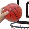 Wall Mounted Basketball Hoop Number 7 Basketball Hoop Kit for Indoor Outdoor Boys Girls Teens Black