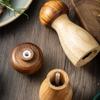Wood Mushroom Pepper Grinder High Hardness Grinding Core Salt Grinding Bottle  Sea Salt