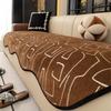 Summer Chenille Black White Sofa Cushion Covers Non-Slip All-Season Irregular Straight Fit Elegant Home Decor Slip-Resistant