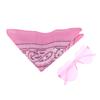 1 Set Cowboyhüte Western Cowgirl Hut für Damen Mädchen Foto Requisiten Bandana Brillen Glamouröse Cowgirl Hüte Party Fedora Kappe