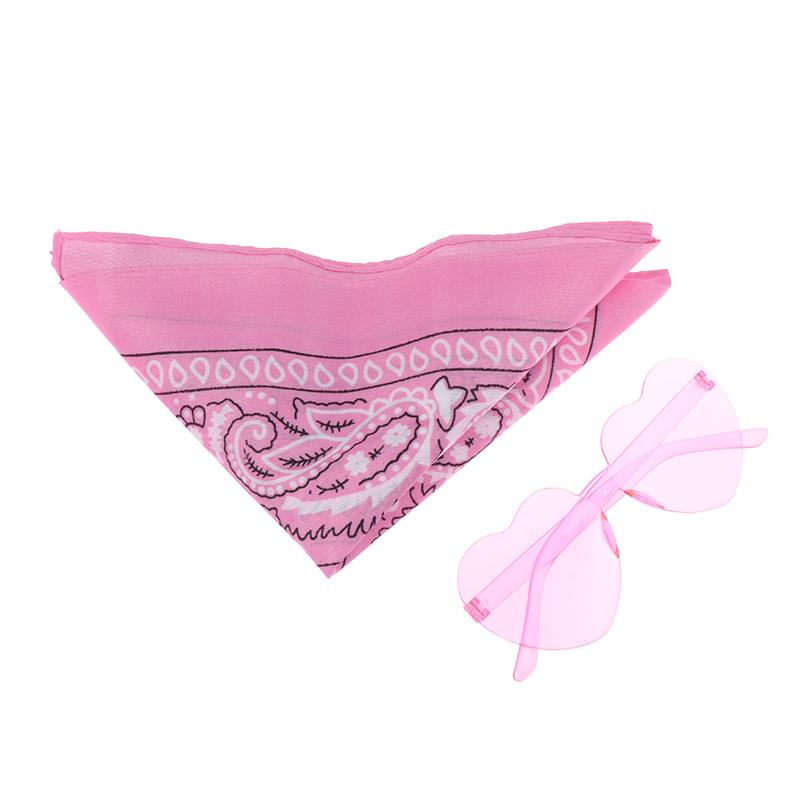 1 Set Cowboyhüte Western Cowgirl Hut für Damen Mädchen Foto Requisiten Bandana Brillen Glamouröse Cowgirl Hüte Party Fedora Kappe