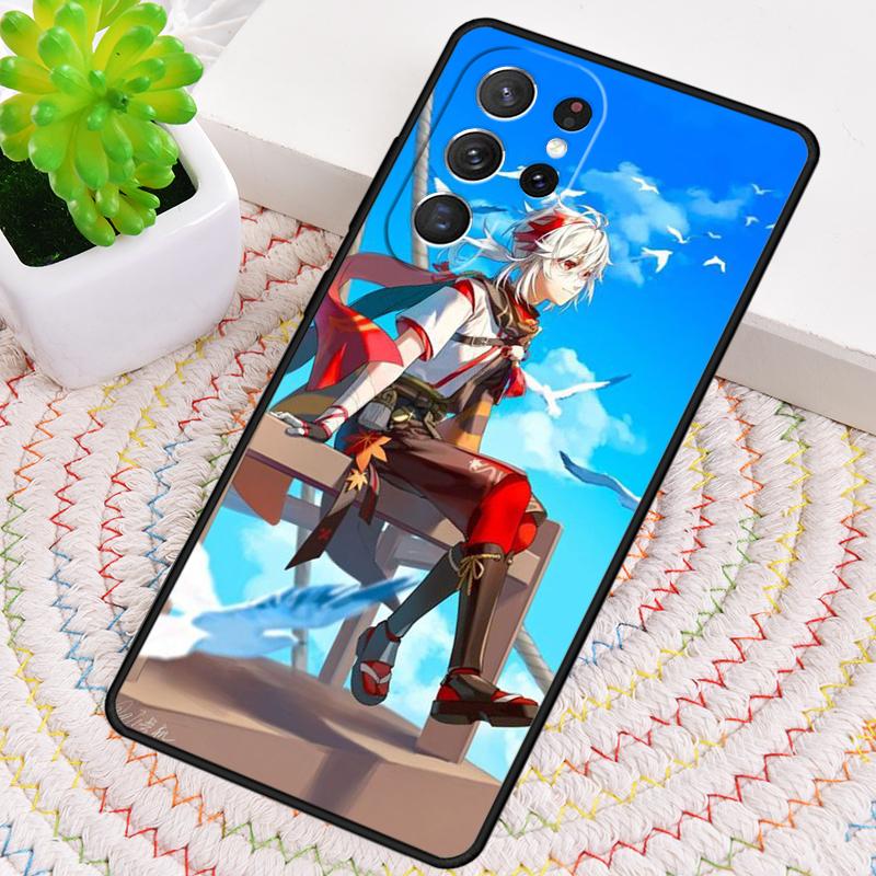 Kaedehara Kazuha Genshin Impact Silicone Phone Case For Samsung Galaxy note 10 pro S26 S25 S24 S23 S22 S21 Plus S25Ultra Cover