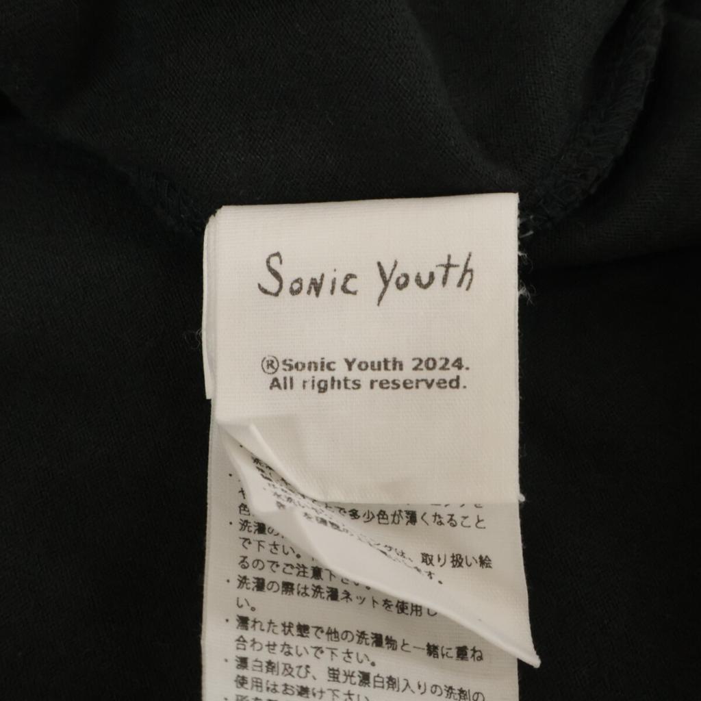 blurhms [x Sonic Youth] Black "We don't like" Print Tee T-shirt tops 4 blackUsed