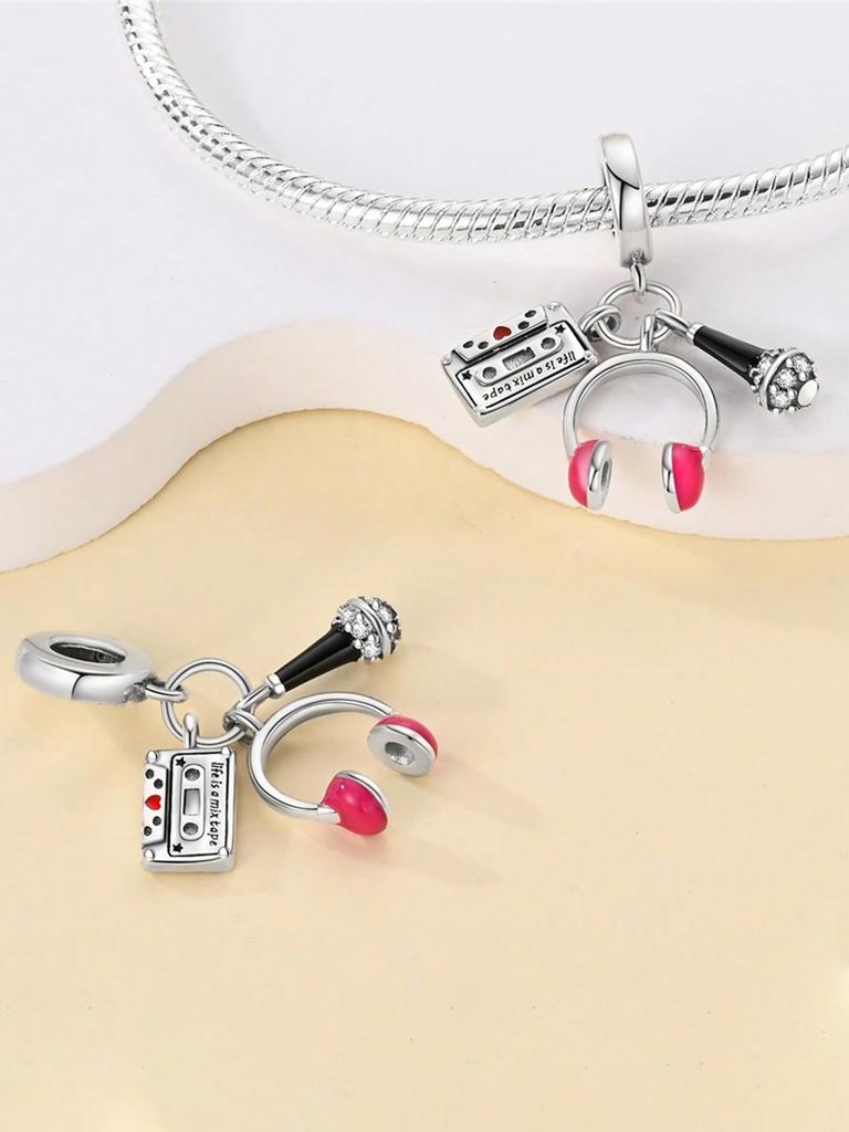Charms Plata Colorful Skateboard Shoes Beads Copper Plated Fit Charms Copperoriginal Bracelet For Jewelry Making Diy Charm
