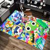 Colorful Characters Party Carpet For Playroom Bedroom Living Room Sofa Home Decorkids Game Area Rug Nonslip Floor Mat