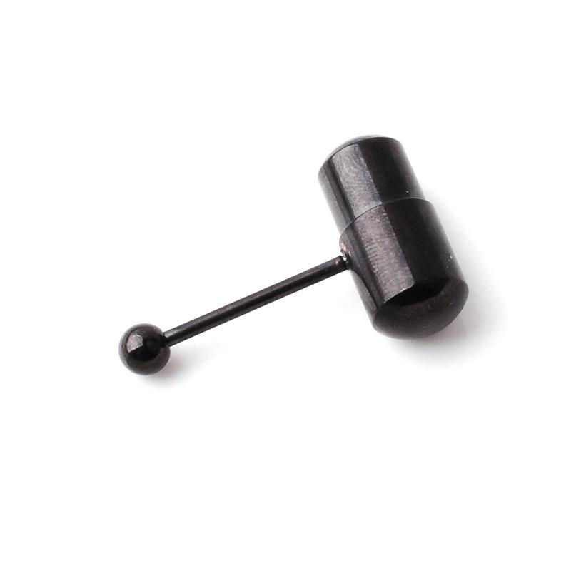 Vibrating Tongue Rings: Stylish Electroplated Stainless Steel Body Piercing Jewelry