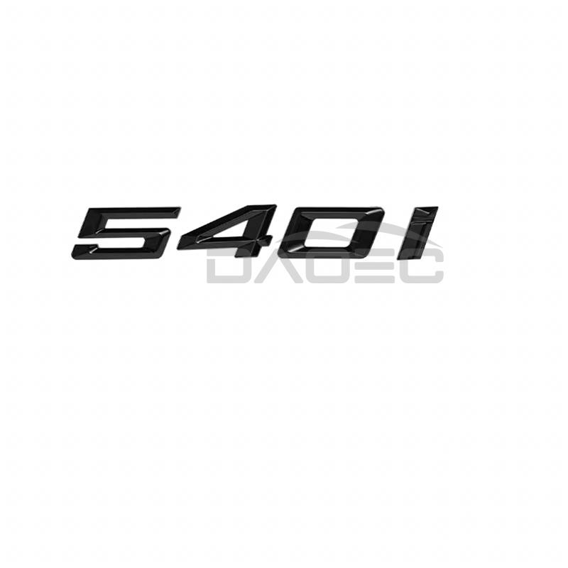 Car 3D HH22 ABS Trunk Letters Logo Badge Emblem Decal Sticker For BMW 5 series 520i 525i 528i 530i 535i 540i E39 E60 E61 F10 F11 G30