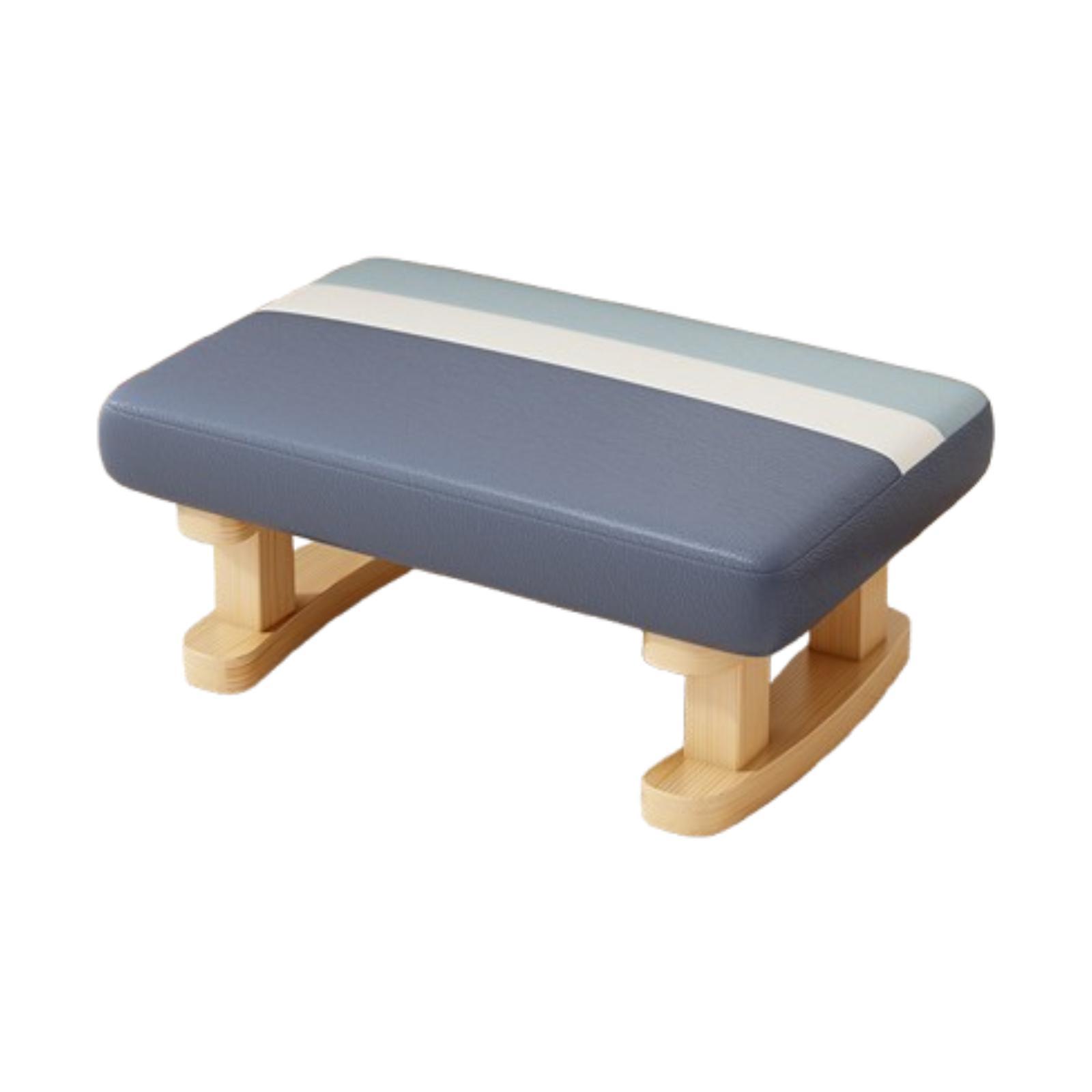 

Foot Rest Small Footstool Decorative Stool Creative Wood Floor Protection Anti синій