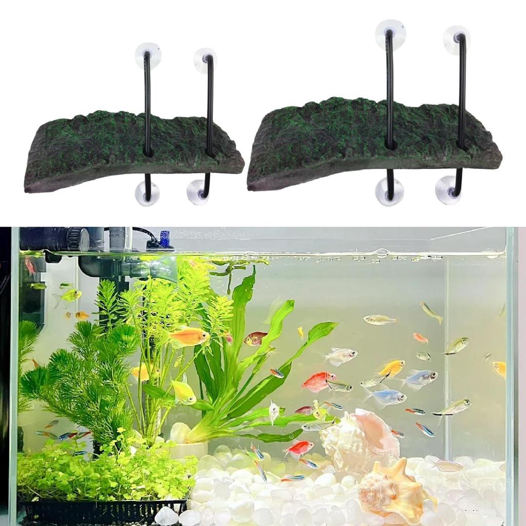 Turtle Basking Platform Aquarium Tortoise Reptiles Dock Climbing Floating Resting Terrace for Geckos Freshwater Newts Frogs Tank