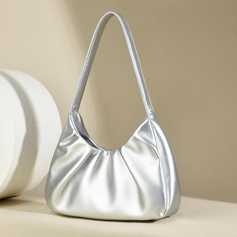 Stylish Pleated Highend Underarm Bag For Women Available In Multiple Colors Elegant