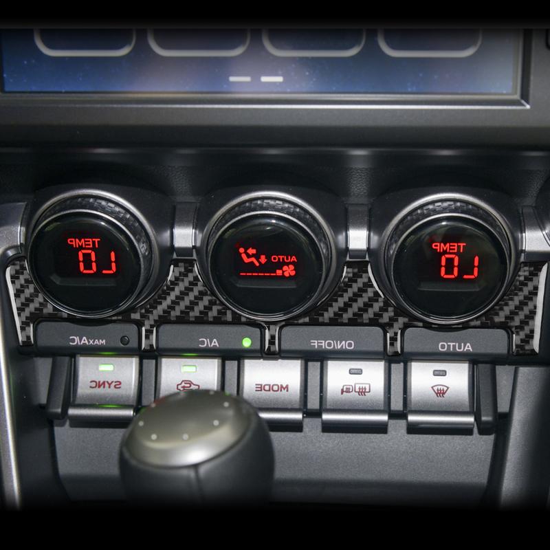For Subaru BRZ/ For Toyota GR86 -up Carbon Fiber Decal Car Center Console Shift Panel Interior Decorative Stickers