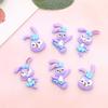 DIY Cartoon Ballet Rabbit Resin Accessories: Phone Case, Hair Clip, Water Cup, Crocs, and Fridge Magnet