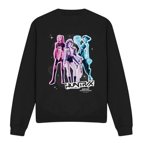 K-Pop Demon Hunters Unisex Adult Huntrix Huntr/X Scrapbook Sweatshirt