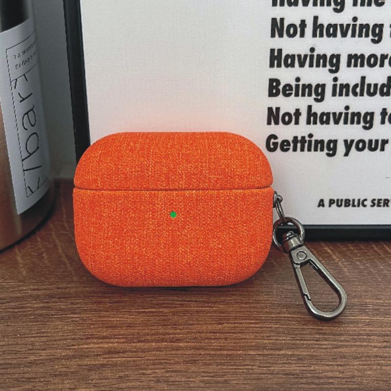 

Подходит для беспроводной Bluetooth-гарнитуры Airpodspro2 Защитный чехол ПУ Всесторонний защитный чехол Накладка с узором airpodsPRO3 оранжевый