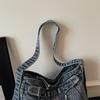 Borsa Tote in Denim da Donna Borsa Grande Capacità Borsa a Spalla Borsa a Tracolla