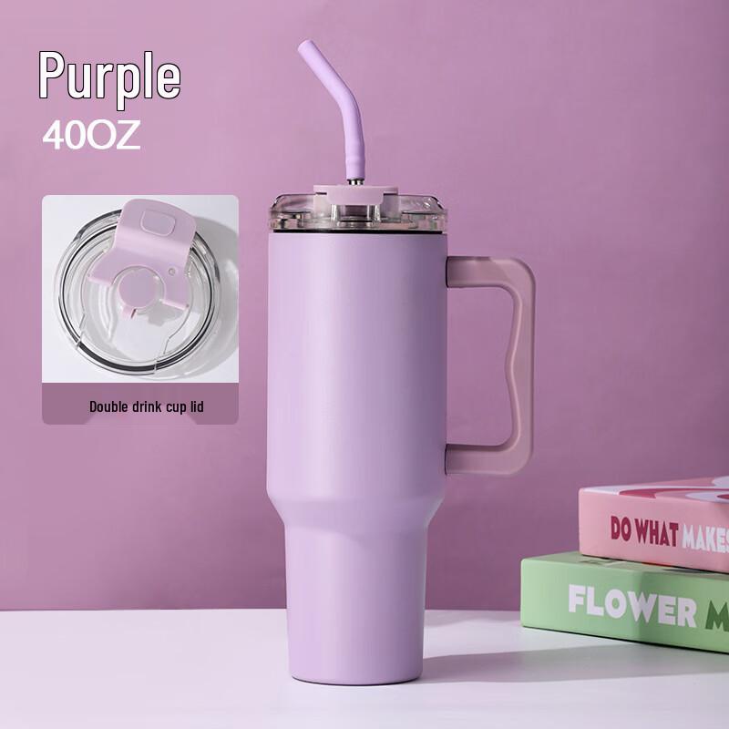 TingLe 40oz Insulated Stainless Steel Car Travel Mug 40oz