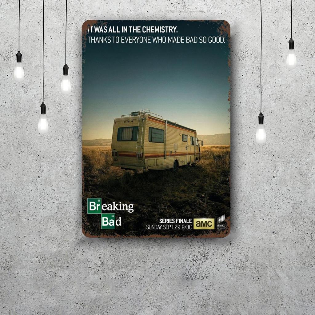 Breaking Bad Metal Signs Wall Decor Vintage Tin Signs Captain Metal Poster Decor for Bar Pub Club Wall Decoration