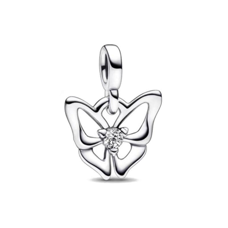 Nowy Srebro Próby S925 Platerowany Koralik Me Serii Miłość Koniczyna Gwiazda Wisiorek Zawieszka Pasuje Oryginalna Bransoletka Kobiety Biżuteria DIY