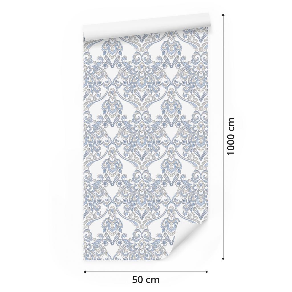 Wallpaper Ornaments In the Baroque Style for the Living Room and Bedroom 50x1000