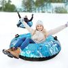 Snow Sledge Inflatable Ski Ring PVC Sledding Tube Thicken Snow Tubing Winter Snow Tube with Handle Skiing Accessories