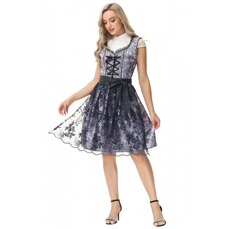 Elegantes Damen-Outfit im bayerischen Stil für Halloween, Bierfest und Theaterveranstaltungen