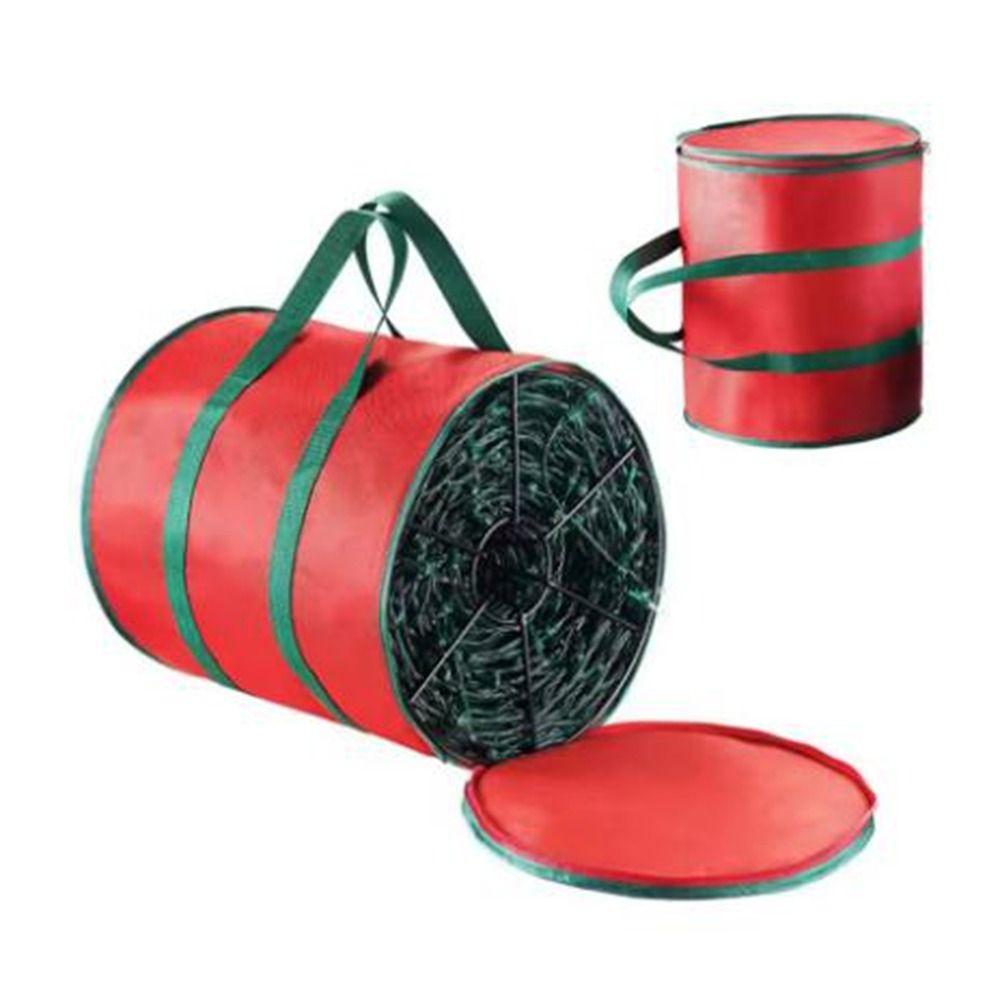 

Oxford Cloth Light String Storage Bag Round Christmas Storage Bag Christmas Tree Lights
