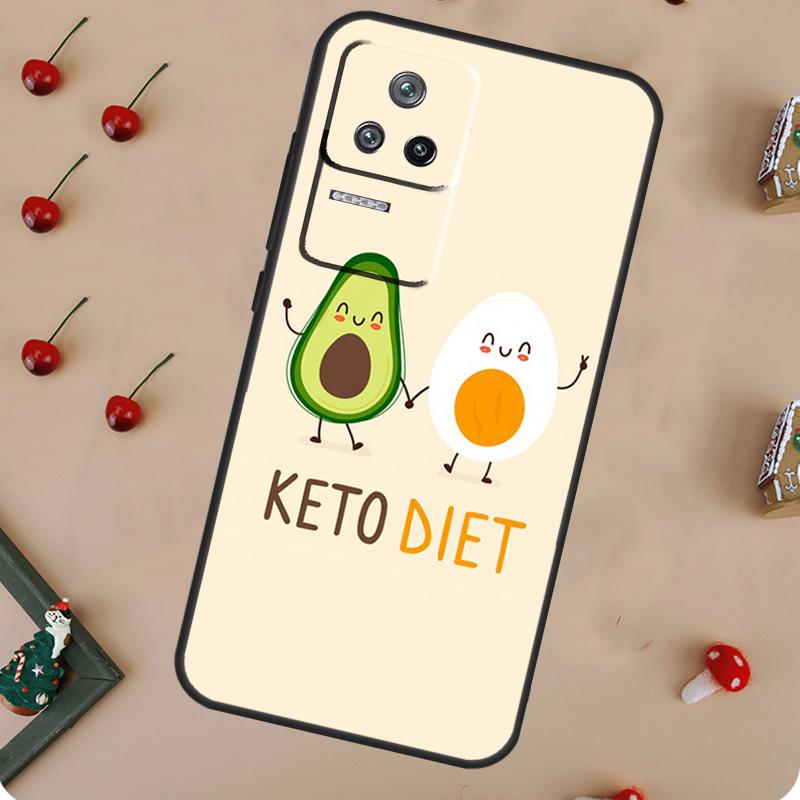 Cute Avocado Fruits Case For Xiaomi 14 13 11T 12T 13T Pro 12 Lite POCO X6 X3 X4 X5 M6 Pro M5s F3 F5 Pro Cover