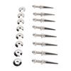 8 Pcs Speaker Spike Stands Pure Copper Shockproof Speaker Isolation Spikes for Subwoofer Amplifier Turntable Recorder