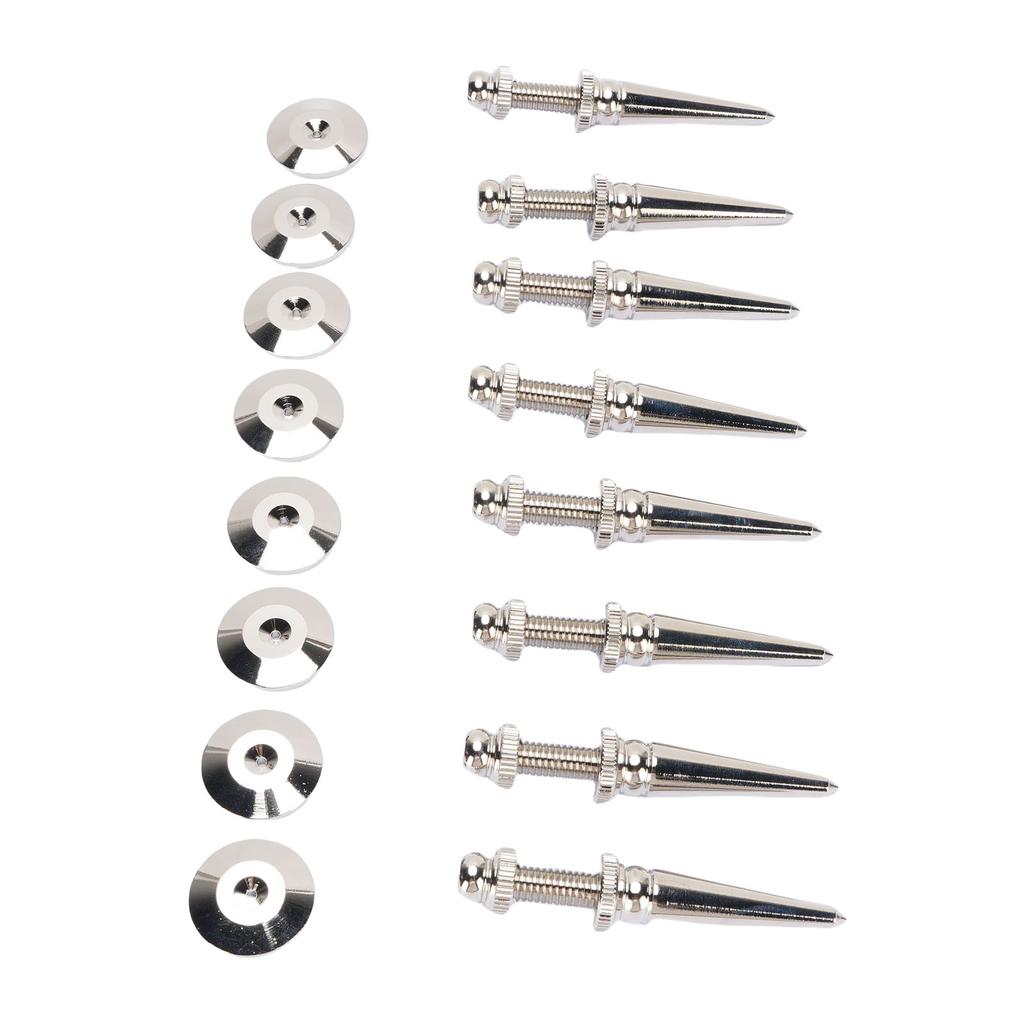 8 Pcs Speaker Spike Stands Pure Copper Shockproof Speaker Isolation Spikes for Subwoofer Amplifier Turntable Recorder