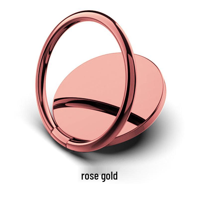 Creative Metal Phone Ring Stand - Anti-Drop, Multifunctional